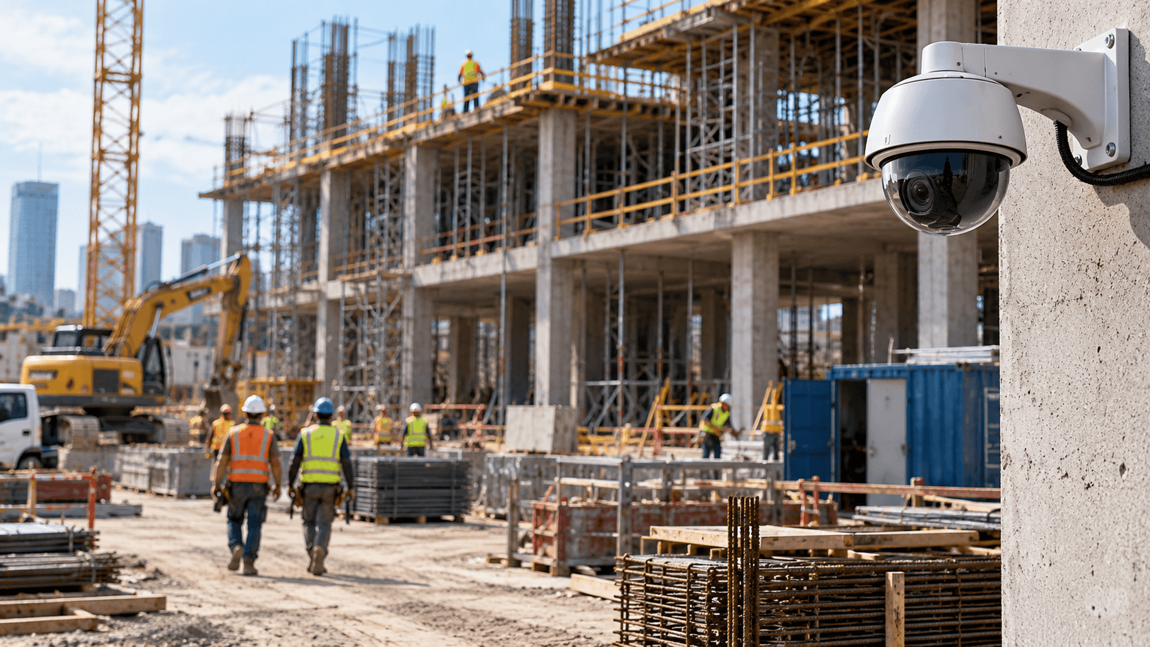 Construction Site Monitoring security camera application