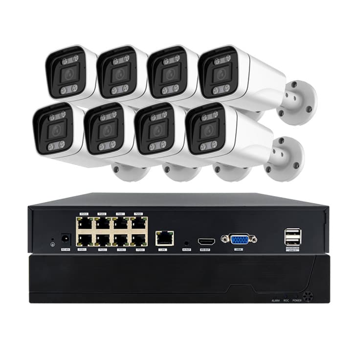 JBK4-300EB4 3MP 4CH POE IP Camera System Kit product image