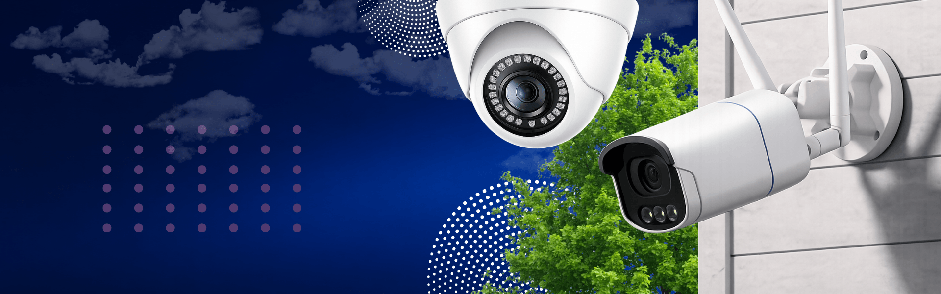 POE security cameras for wired office warehouse and retail installations