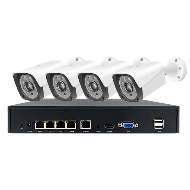 JBK1-800EB4-2 8MP 4CH POE IP Camera System Kit product image