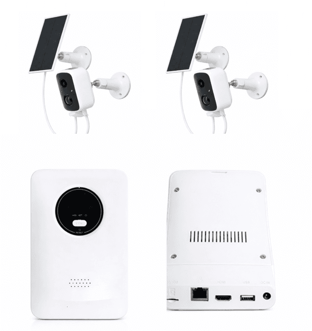 JBK7-400SBA2 4MP 2CH WiFi Solar Camera Kit Home Hub Without Screen product image