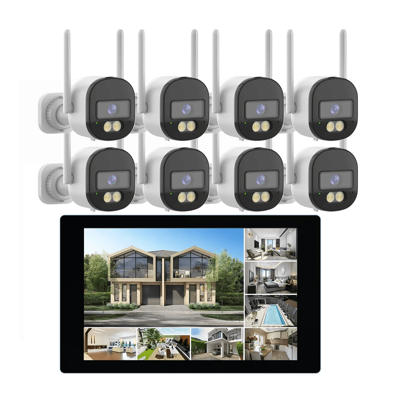 JBK18-300WB8 3MP 8CH WiFi NVR Camera System Kit product image