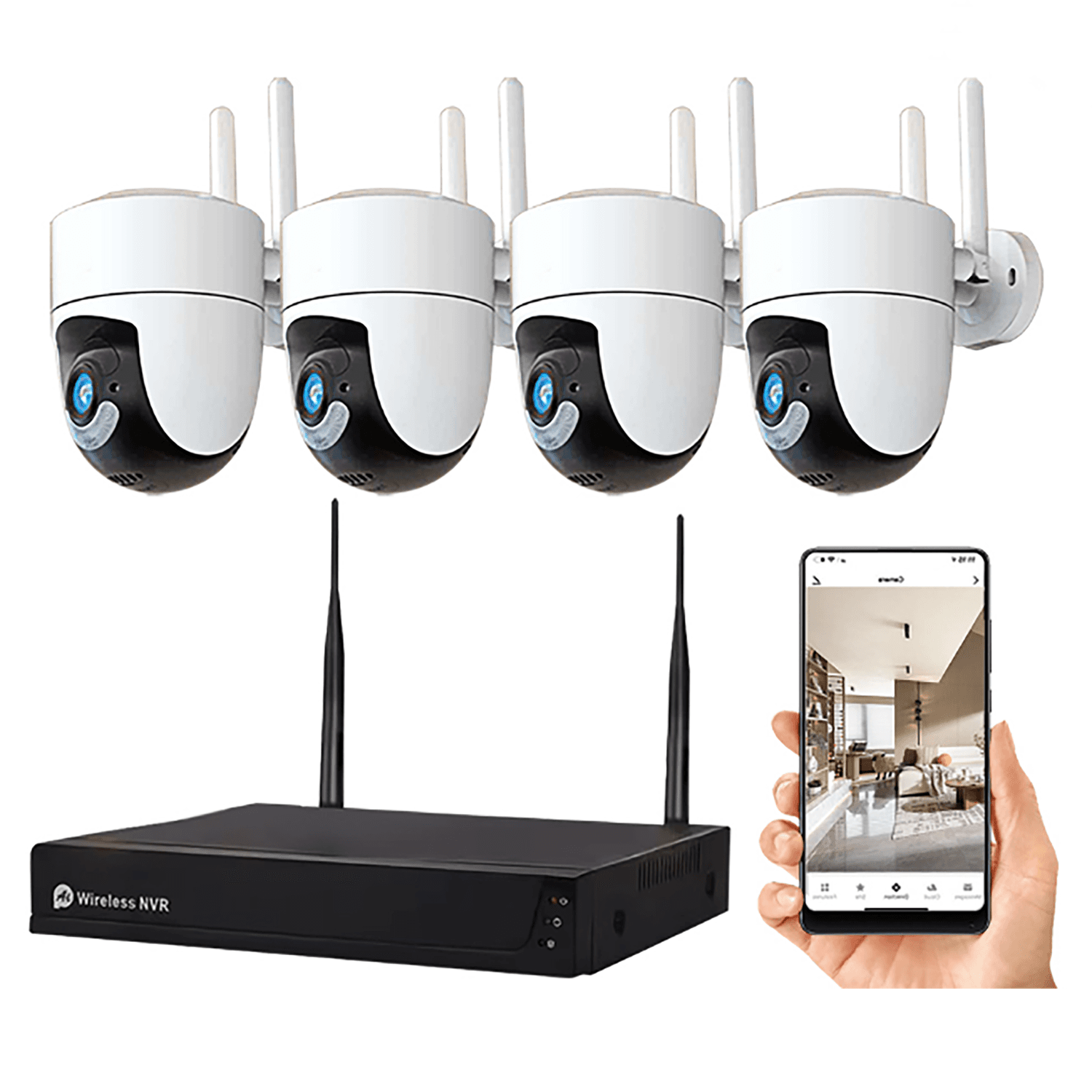 JBK5-300WPT4 3MP 4CH WiFi NVR Camera System Kit product image