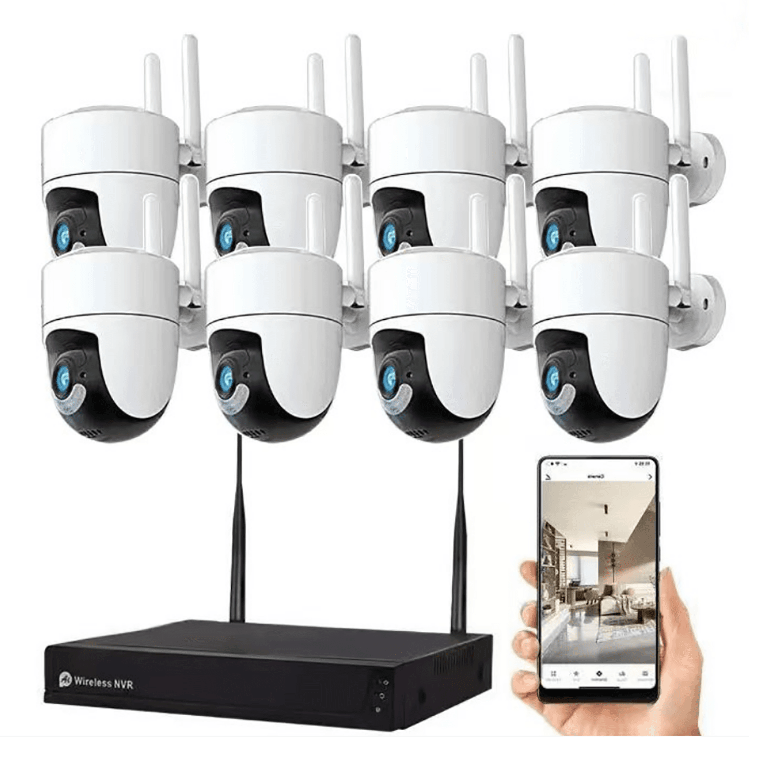 JBK5-300WPT8 3MP 8CH WiFi NVR Camera System Kit product image