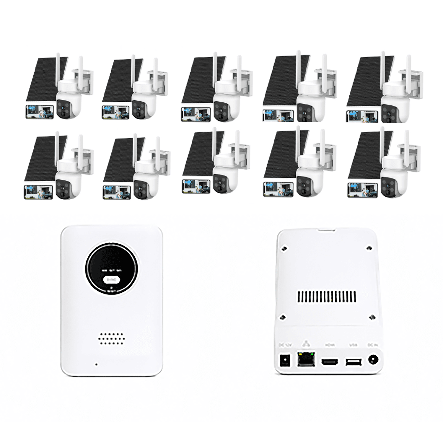 JBK7-400SPT10 4MP 10CH WiFi Solar Camera Kit Home Hub Without Screen product image