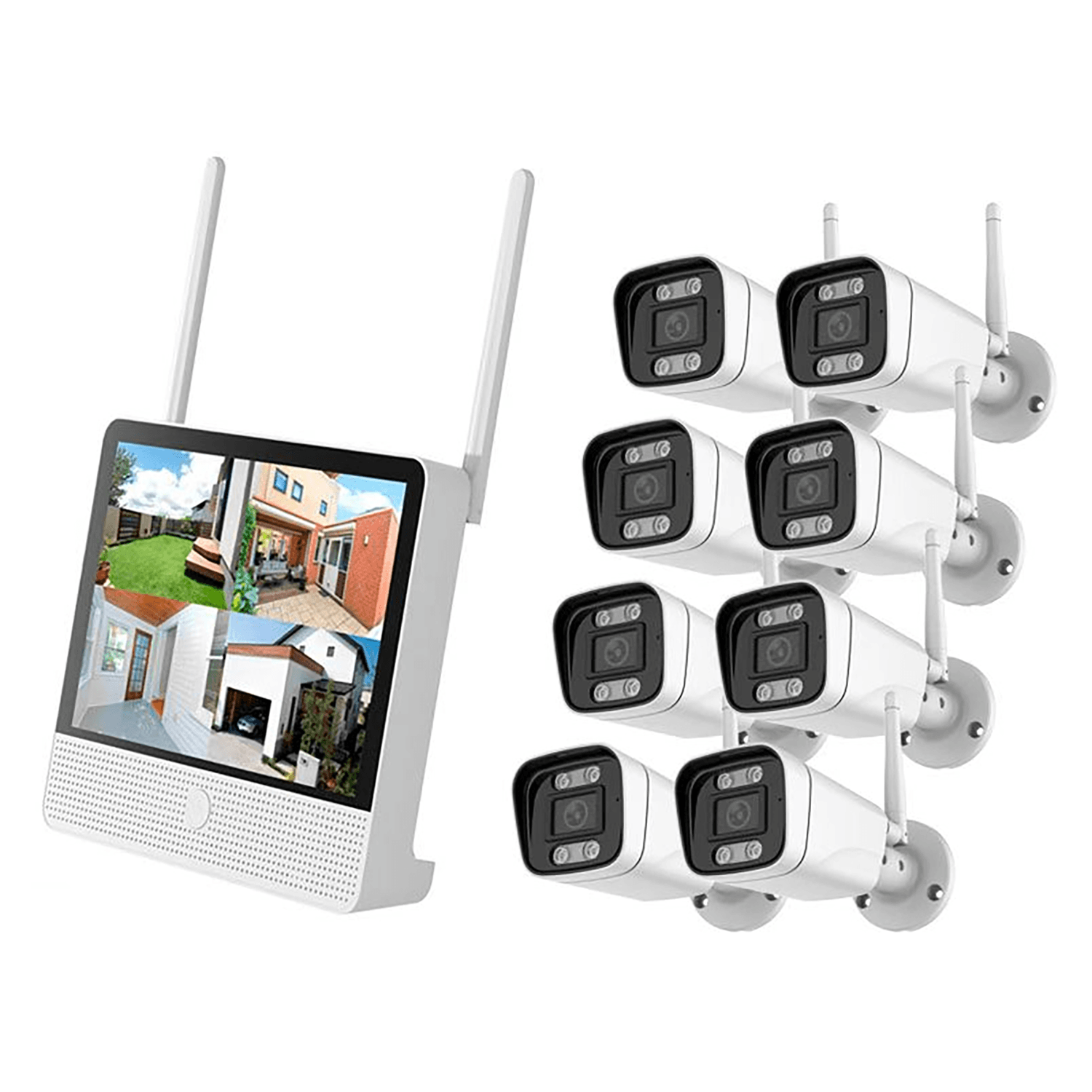 JBK8-100WB8 1 MP 8CH WiFi NVR Camera System Kit product image